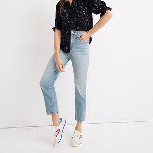 Madewell Classic Straight Jeans in Meadowland Wash size 35